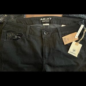 NWT Ariat Sz 31R Ultra Stretch Blk Skinny w/Sequin